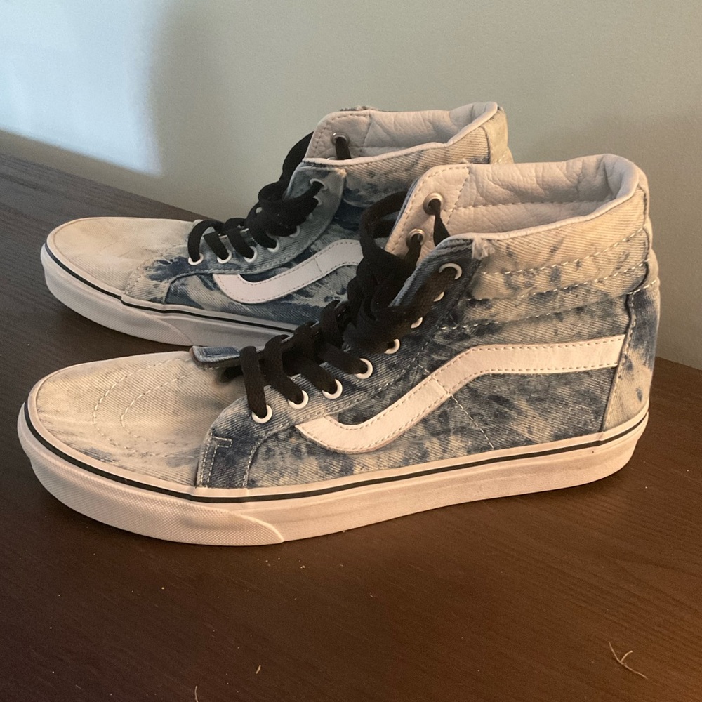Acid wash denim Vans
